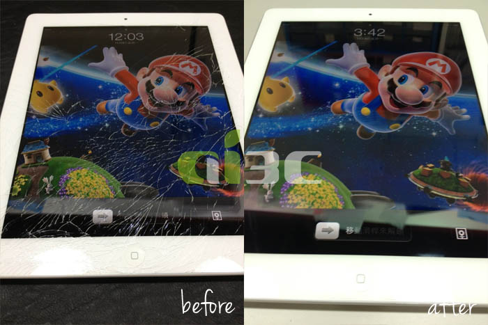New iPad ( iPad3 )  觸控螢幕破裂